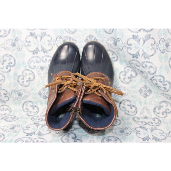 Sperry Girls Saltwater Boot‎ Navy Size 4M - Picture 5 of 8